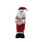 Enfeite de Natal Boneco Papai Noel Cesto Palha - Wincy