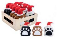 Enfeite de Natal Patinhas de Cachorro 12x9x3cm C/3pç 1104414