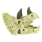Enfeite de resina soma esqueleto cabeca de triceratops pq