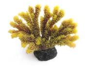 Enfeite de silicone soma coral acropora porites amarela