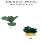 Enfeite de silicone soma planta suculenta 04