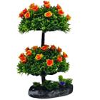 Enfeite decoração aquários ambientes arvore bonsai com base