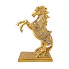 Enfeite Decorativo - Cavalo Dourado em Resina 15Cm - Decoração Sala - MagicrilDecor