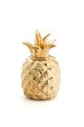 Enfeite Decorativo de cerâmica em formato de abacaxi no dourado - Ásia Golden