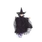 Enfeite Decorativo Halloween - Bruxa Cleo - Roxo - 1 unidade - Cromus - Rizzo