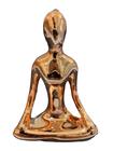 Enfeite Decorativo Posições De Yoga 13 cm Rose Dourado Prata
