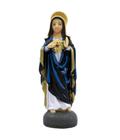 Enfeite Decorativo Sagrado Coração de Maria em Resina 8cm