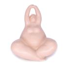 Enfeite Decorativo Yoga Rosa em Cerâmica Estilo Nórdico 16,8 cm F04 - D'Rossi