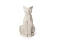 Enfeite Escultura Luxo Estátua Decorativa Sala Escritório Gato Geométrico Grande Adorno Animal Cimento