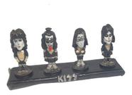 Enfeite Estatueta Bonecos Resina Banda Heavy Metal Kiss N5