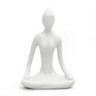 Enfeite Estatueta Porcelana Yoga Decoração 0107