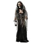 Enfeite Halloween Assustador Caveira Morte Com Sensor pra Pendurar - Fantasias Carol CRMS