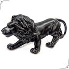 Enfeite Mesa Leão Animal Rei Da Selva Estátua Decorativa Escultura Decoração Estatueta Sala Rack Estante Nicho