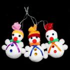 Enfeite natal boneco de neve com 3 unidades 8x4,5cm - rio master