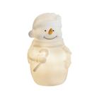 Enfeite Natal Boneco de Neve Led Chuvisco a Pilha Taschibra