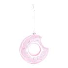 Enfeite P/pendurar Donut Mordido Decorativo Rosa 1un 12x10x3cm Cromus: 1106814