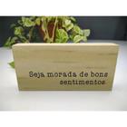 Enfeite Para Rack Ou Estante Placa Com Frases Decorativas - LU JPDECORACOES