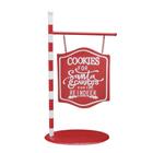 ENFEITE PLACA NATALINA EM METAL COOKIES - 38,5cm