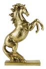 Enfeite Rack Estante Sala Cavalo Dourado Realista - 31cm