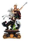 Enfeite Resina Estátua São Jorge Guerreiro Grande - 30cm
