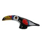 Enfeite Tucano Cerâmica Craquele 10Cm