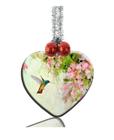 Enfeites de Natal GDEE Custom Personalized Heart Porcelain