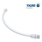 Engate Flexível Tigre 40cm 1/2 PVC Rabicho Branco com Niple