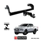 Engate mitsubishi l200 removivel sport-hpe-savana acima 2017 volpato +bola inox+tomada cromada