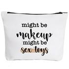 Engraçado Makeup Bag Gift para as mulheres Melhores Amigas Irmã Teen Girls Maquiagem bonito zíper bolsa bolsa cosméticos acessórios de viagem saco de papel higiênico caso presentes para o Natal do aniversário