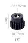 Engrenagem 48P T13 T15 T17 T19 T20 Motor Do Pinhão 1/10 Rc - Snsimports