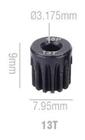 Engrenagem 48P T13 T15 T17 T19 T20 Motor Do Pinhão 1/10 Rc