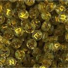 ENTREMEIO LETRAS REDONDO TRANSPARENTE OURO 6MM 40gr MD 206