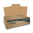 Envelope Meio Oficio 250un Saco Kraft Natural 80g 185X248mm Foroni