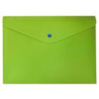 Envelope Plástico Com Botão Dello A4 Full Color Verde