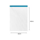 Envelope Plástico Transparente com Lacre 32x40 - 100 Un