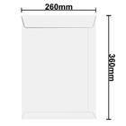 Envelope Saco Branco Offset 260mm x 360mm 90g 250 Unidades Scrity