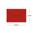 Envelope Visita 7,2cmx10,8cm 80g Color Plus Vinho / Pequim com 100 Unidades