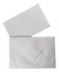 Envelope Visita + Cartão Branco 20 Unidades 120 x 80mm