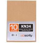 Envelopes Saco Kraft 80g 240x340mm c/ 10 unid. SKN34 -Scrity