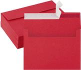 Envelopes vermelhos, pacote com 50 envelopes, cartão A4, 10 x 15 cm, convite