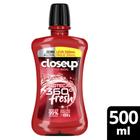 Enxaguante Bucal Closeup Red Hot Zero Álcool Proteção 360 Fresh Leve 500ml Pague 350ml - Close Up