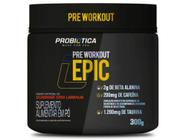 Epic Pré Treino Probiótica Pré Workout 300g Beta Alanina Foco e Desempenho