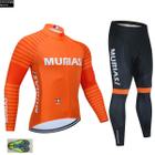 equipe MURIAS laranja Ciclismo Jersey 20D Pad calças