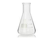 Erlenmeyer De Vidro Boca Estreita Graduado 250ml Vidro Borosilicato 3.3 Forma cônica