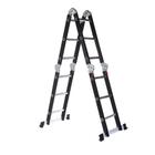 Escada Articulada Multifuncional 4x3 Alumínio 12degraus 3,5m Preto
