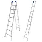 Escada de Alumínio Extensiva 2 x 8 Degraus 2,53 x 4,21 Metros MOR