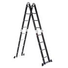 Escada De Aluminio Multifuncion 4x4 16 Degraus 4,32M Black Edition - Garden Life