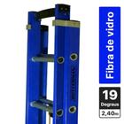 Escada de fibra de vidro extensível 3,5 x 5,9 m 19 degraus - Premium - Rotterman