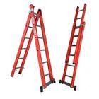 Escada em Fibra Tesoura Extensível 6x10 Degraus 1,90x3,20m WBertolo