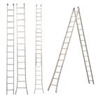 Escada Extensiva Dupla De 2x14 - Alumínio 3 Em 1- 28 Degraus